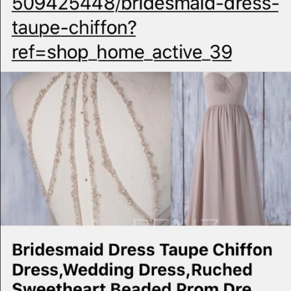 Bridesmaids Dress✨Handmade from Etsy✨Light Grey